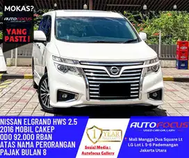 LOW KM ASLI | Nissan Elgrand HWS 2.5 AT Putih metalik 2016