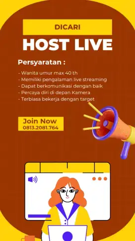 Lowongan Host Live