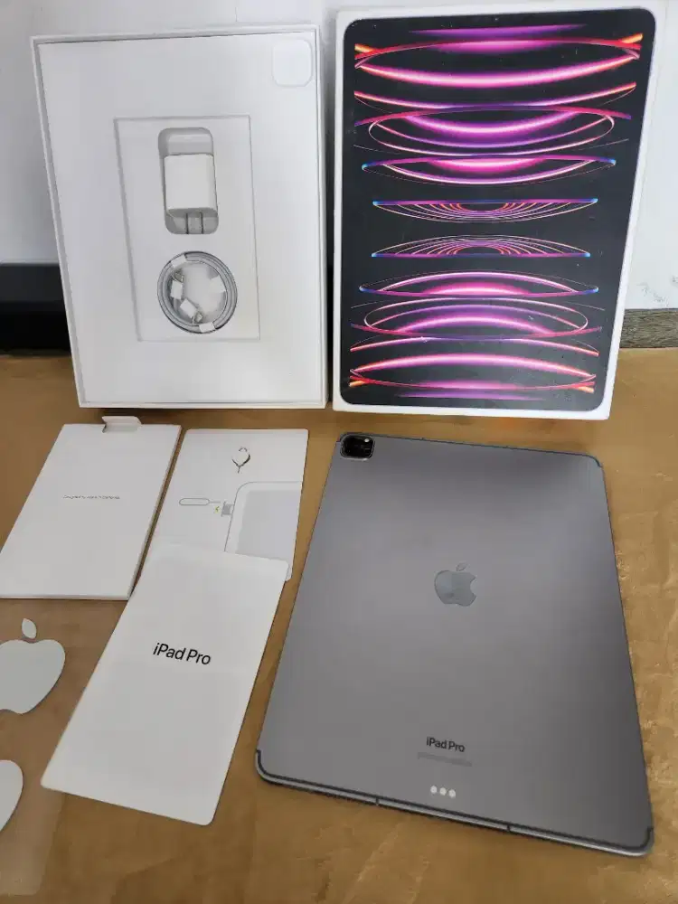 Ipad Pro M2 12.9 Gen 6 Celluler + WiFi 256GB Super Like New No Minus