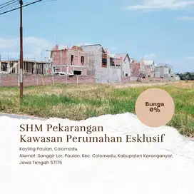 Dijual Tanah Kavling di Kawasan Perumahan Eksklusif Colomad