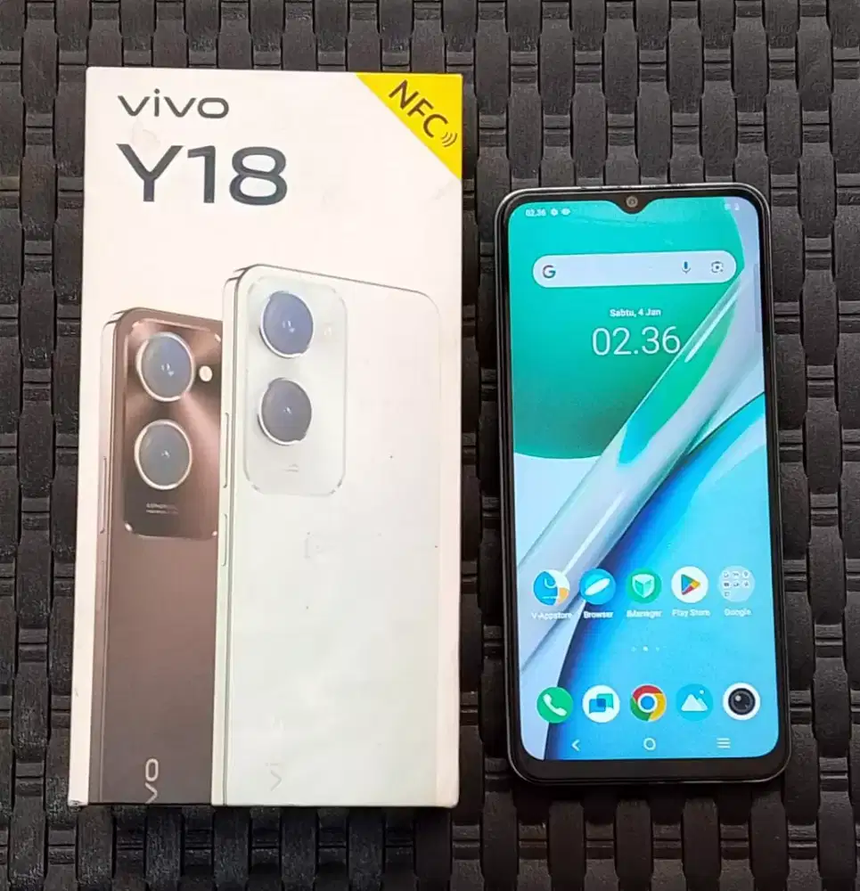 Vivo Y18 6/128 fullset normal no minus
