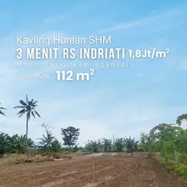 Kavling Murah SHM di Boyolali - Hanya 3 Menit dari RS Indriati