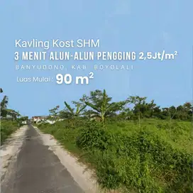 Kavling SHM Potensi Kost di Boyolali - Dekat Alun-Alun Pengging
