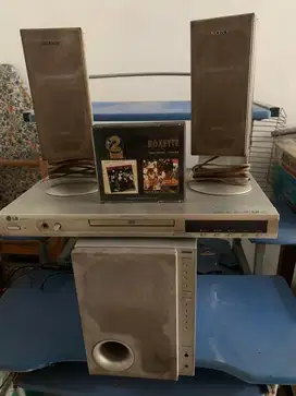 Di borongkan aktif speaker & dvd player