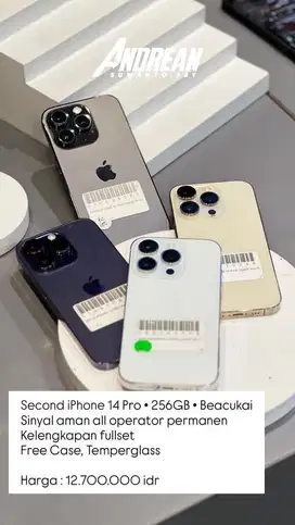 Second Iphone 14 Pro 256gb beacukai