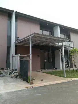 Kanopi baja ringan dan besi hollow galvanis