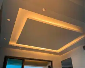 Tukang Pasang Plafon Partisi Jasa Wall Moulding Sekat PVC GRC Gypsum