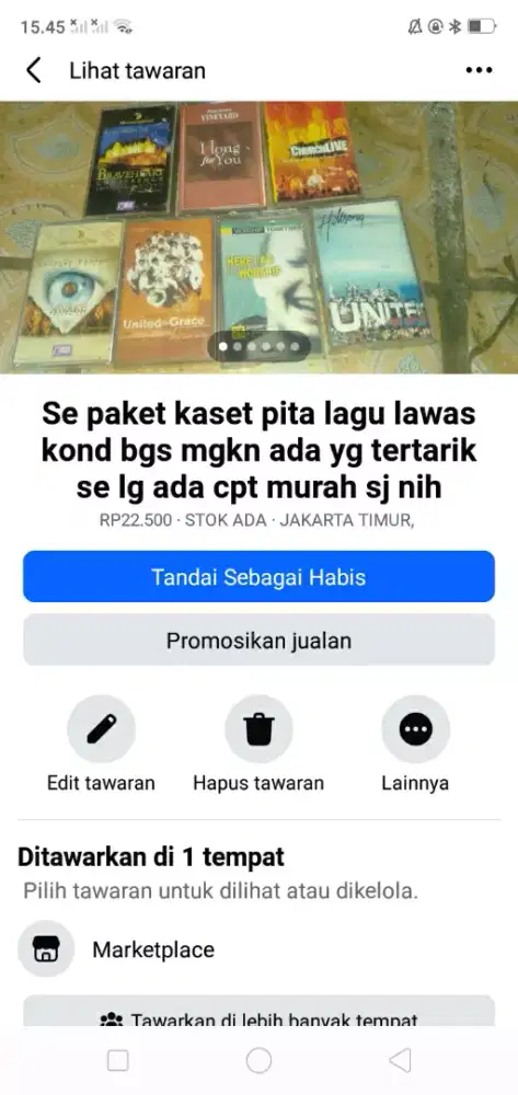 Se paket kaset pita lagu lawas kond bgs MLS hrg murah sj cpt dpt
