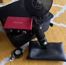 Paket Audio Technica AT 2035 + Focusrite scarlett solo 3rd gen