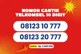 Nomor Cantik Telkomsel 10 Digit Premium