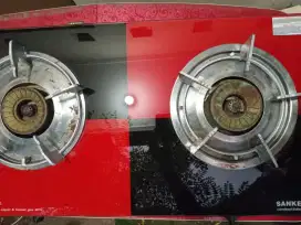 Kompor gas 2 tungku kaca SANKEN Limited edition