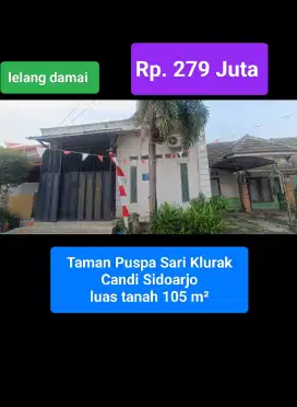 Lelang damai taman Puspa sari klurak candi sidoarjo
