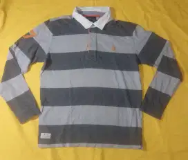 Kaos kerah lengan panjang pria preloved