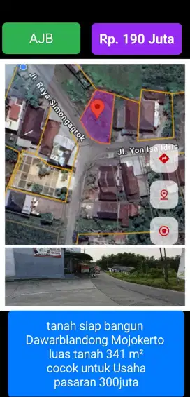 Tanah siap bangun Dawarblandong mojokerto