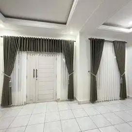 Pesan Gorden Blackout Pasang Sekat Klinik Hordeng Pintu Gordyn Vitrase