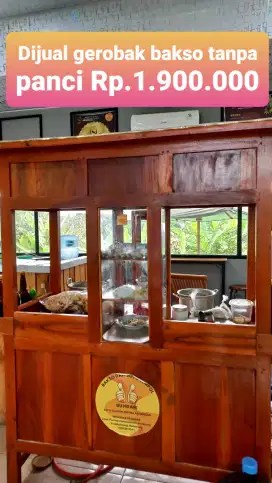 Dijual gerobak bakso kondisi barang bagus