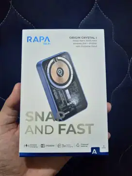 Power Bank Rapa Tech 5000 mAh Wirelesse 15W PD20W Android iPhone