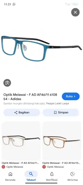Frame kacamata ADIDAS Original second brandd