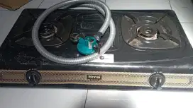 Kompor gas Rinnai RI 522S + regulator quantum