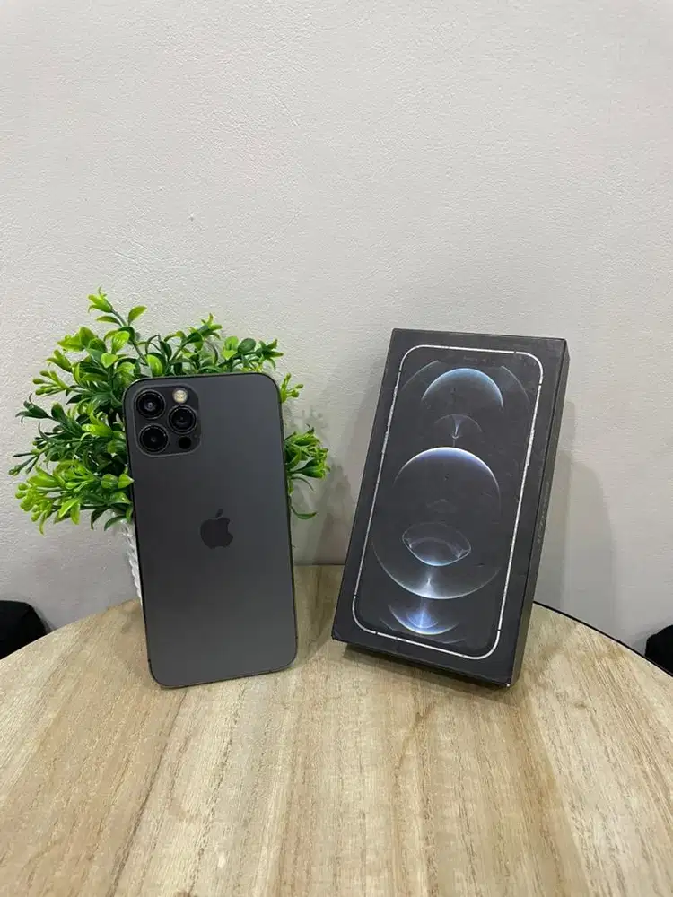 IPhone 12 Pro 128GB Graphite Fullset BH 87% Wifi Only BlokirFaceiD Off