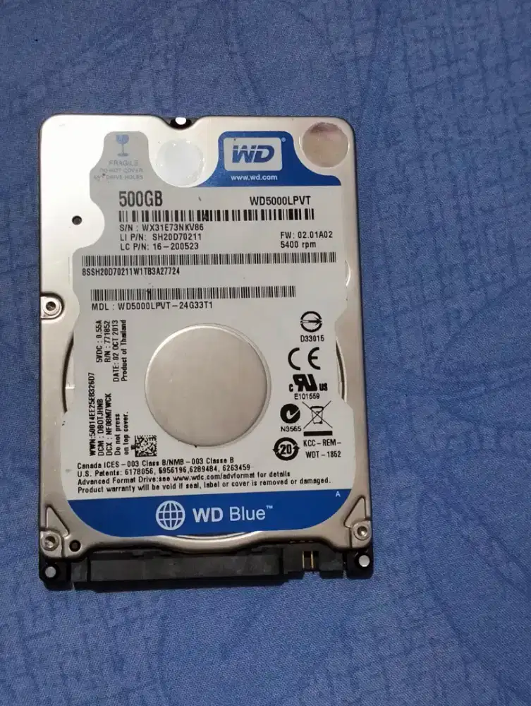 Jual hardisk laptop 500 gb sudah terisi film film bagus