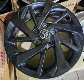 Velg Second OEM Rush TRD R17 PCD5x114.3 (sdh dicat hitam)  4pcs Velg