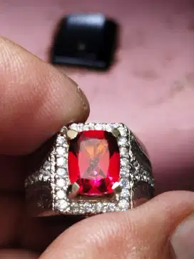 cincin natural red topaz plus memo