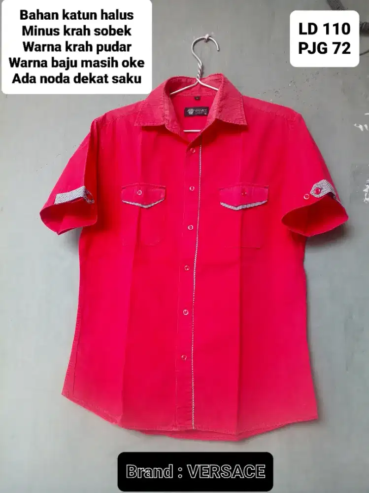Baju kemeja hem bermerk kondisi second mulus/bagus murah