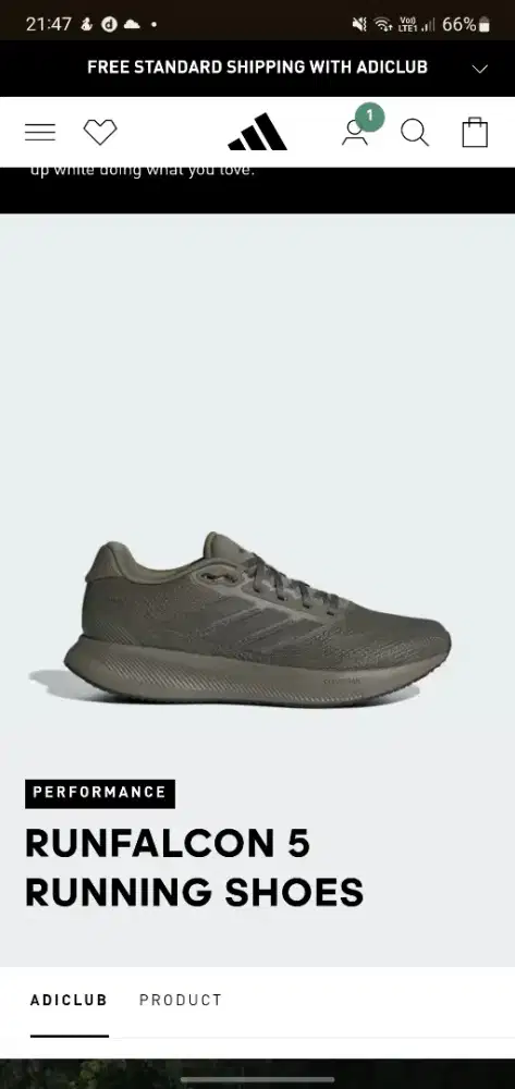 Sepatu Adidas Runfalcon Size 42