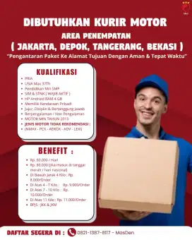 lowongan kurir motor astro