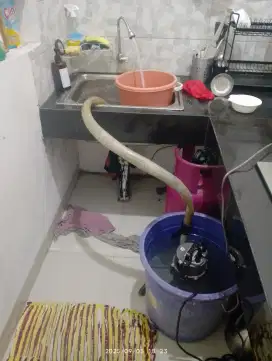 Pendorongan wastapel mampet