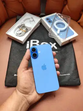 Iphone 16 128gb iBox garansi on sampe agustus 2026 fullset mulus