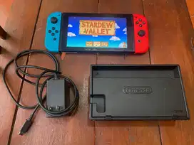 Nintendo Switch V2 Neon HAC-001(-01) Bekas Fullset – Kondisi Mulus – B