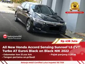 [ GARANSI 5TH ] Honda Accord Sensing Sunroof 1.5 Turbo 2022/2023