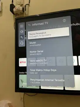 SMART TV LG 43UQ7500PSF