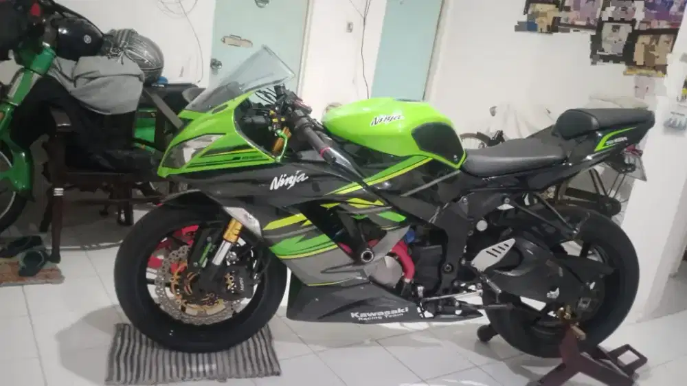Kawasaki zx636 zx6r 2014 Hijau