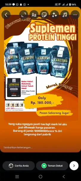 suplemen Provus Leanzero 1 lb