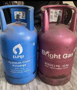 Tabung Gas 12 kg Pink Dan Biru