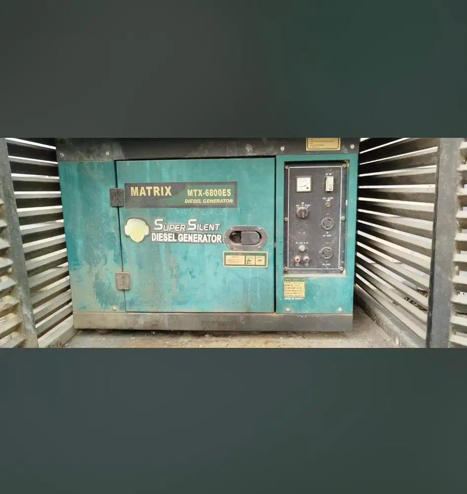 genset matrix super silent diesel generator mtx 6800es