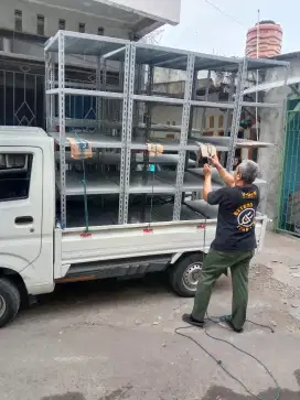 RAK BESI SIKU LUBANG SIAP KIRIM DAN COD