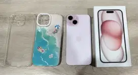 Iphone 15, 256 GB, Battery Health 100%, 1 minggu pakai
