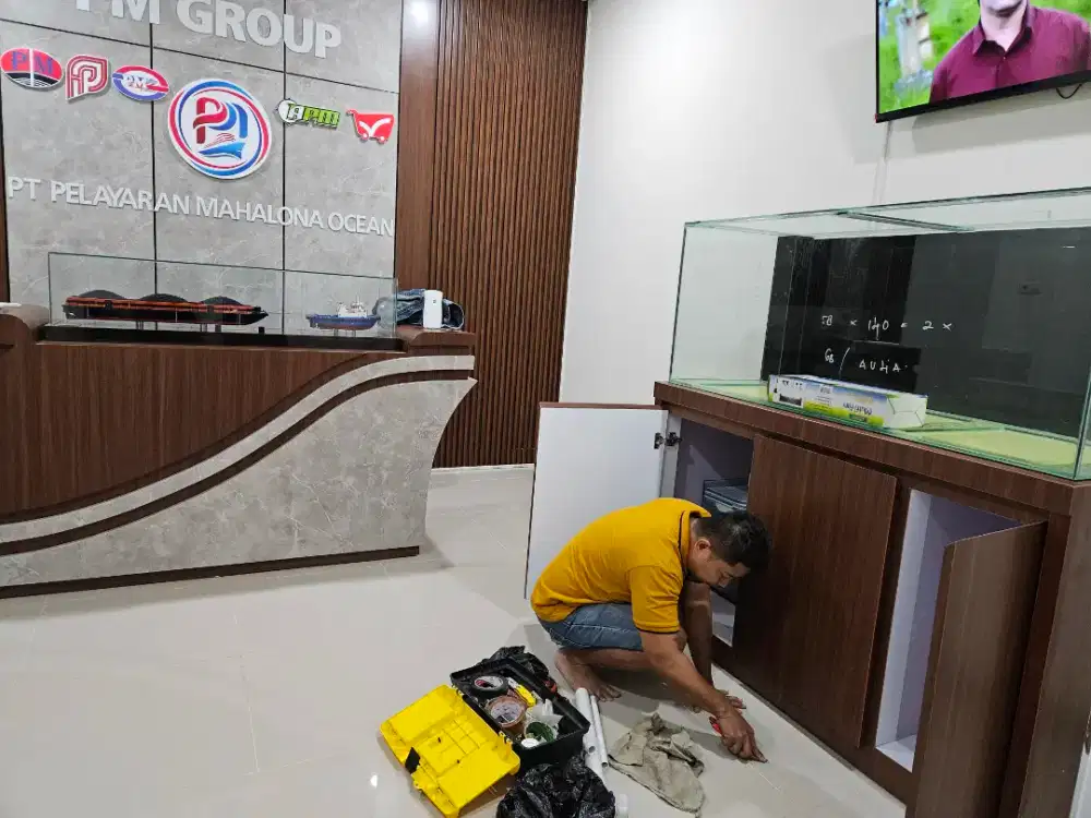 Pembuatan aquarium makassar