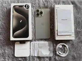 Iphone 15 Pro Max 512GB Natural Titanium BH 90% Ex Garansi iBox