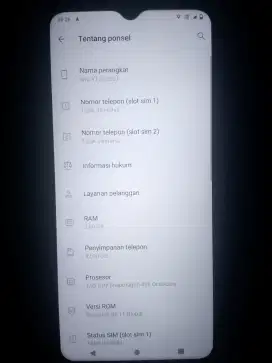 Di jual BU cepat hp Vivo y12s ram 3/32, mulus no minus,jakpus