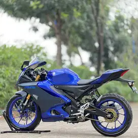 YAMAHA YZF R15 V4 BIRU 2021 KM LOW PAJAK PANJANG SUPER MULUS