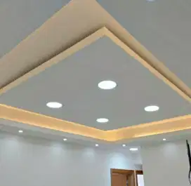 Plafon gypsum dan pvc
