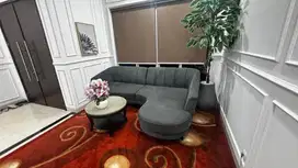 Sofa L Bangku Ruang Tamu