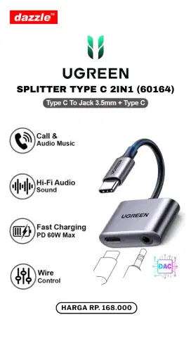 UGREEN SPLITTER TYPE-C 2-IN-1 (60164)