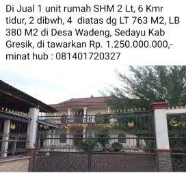 Jual 1 unit Rumah