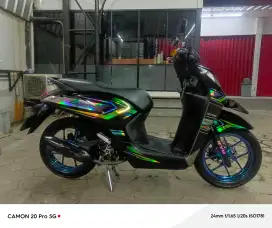 Honda Genio Tahun 2024 Warna Hitam Mulus 80% Surat Lengkap Pajak Hidup